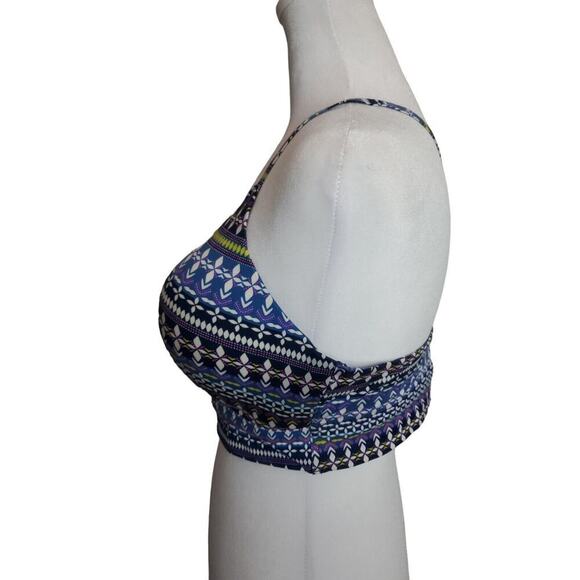 Victoria's Secret Uplift No Wire Push Up Bra Womens Size 36D Blue Geometric Wrap - Picture 5 of 6